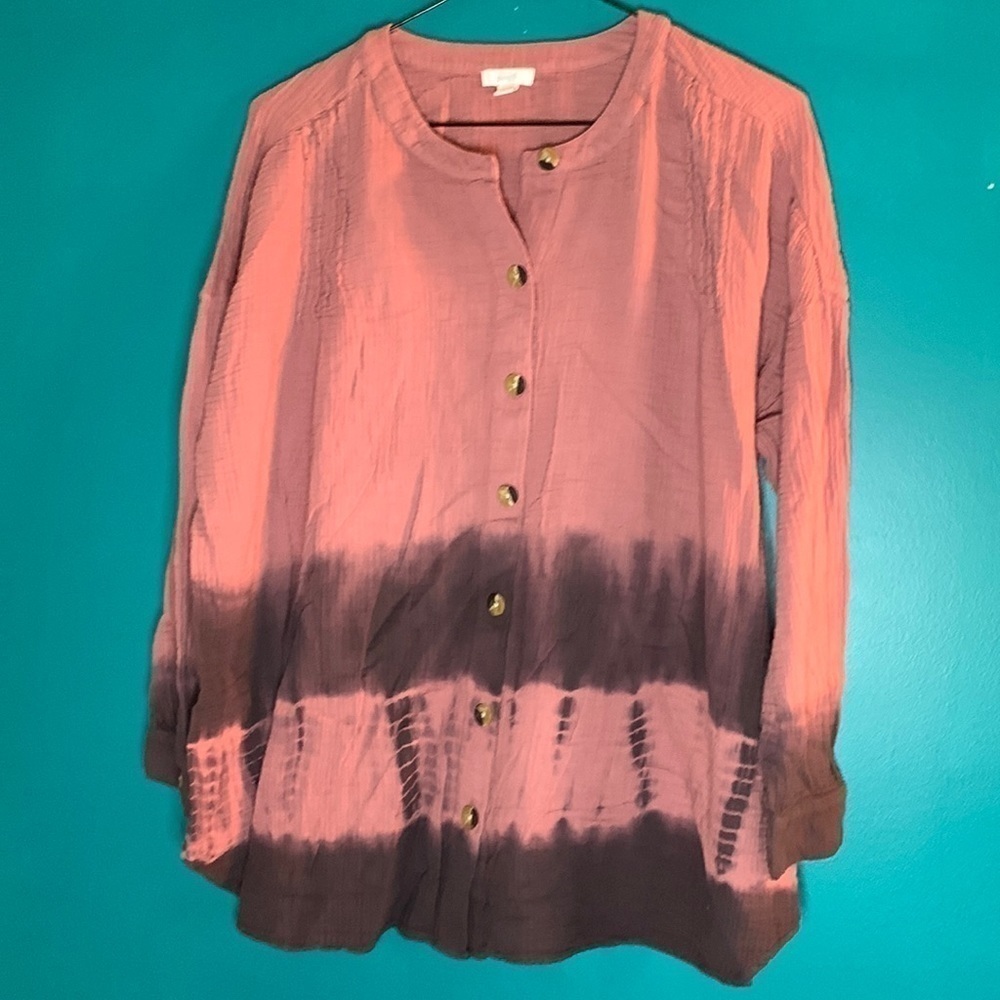 Pure jill Tie-Dye Lightweight Top